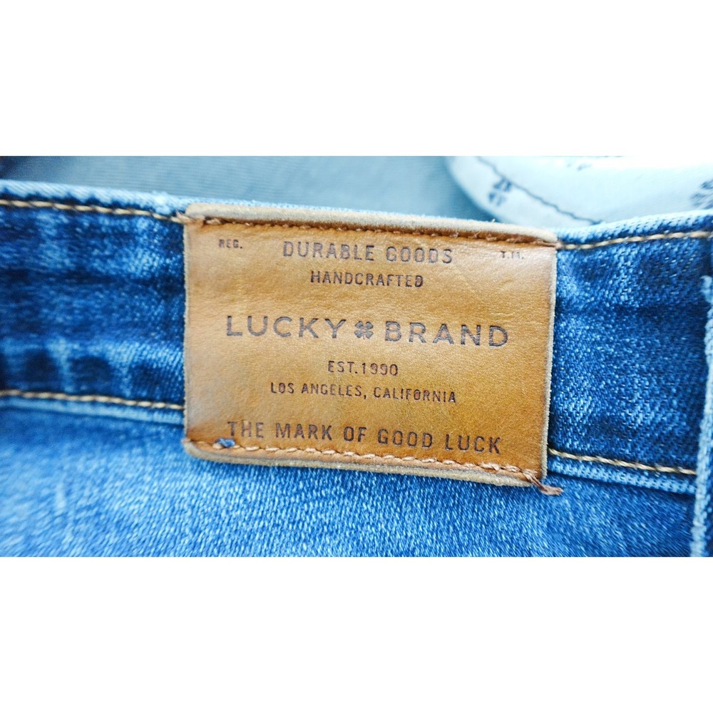Lucky Brand Jeans Womens 12/31 orta premium Blue Slim Denim Pants Dark Wash Y2K - Picture 7 of 16